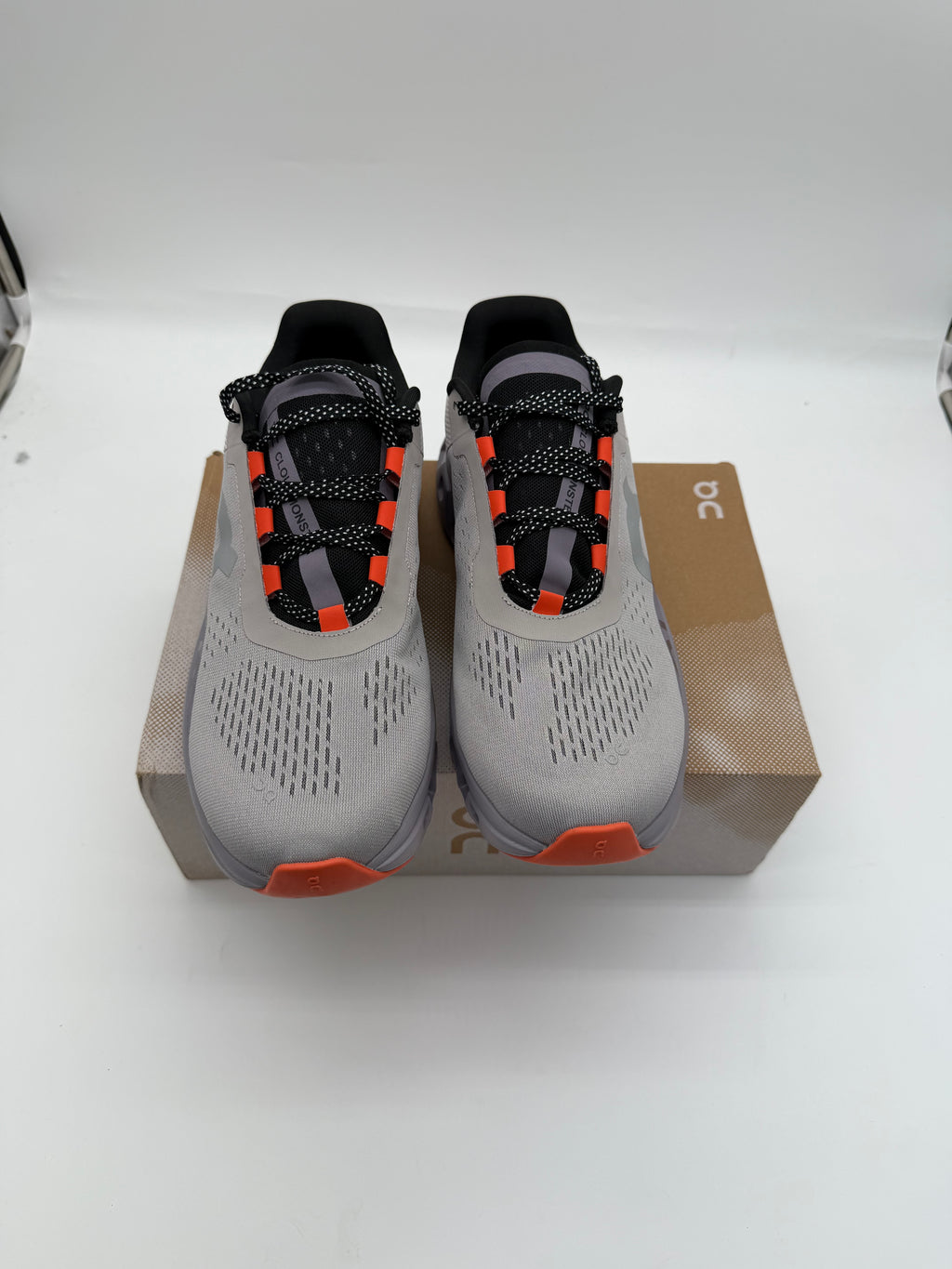ON Cloudmonster Grey Orange Men's Trainers