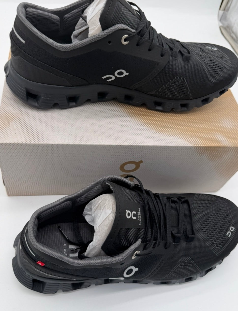 ON Cloud X Black Men's Trainers