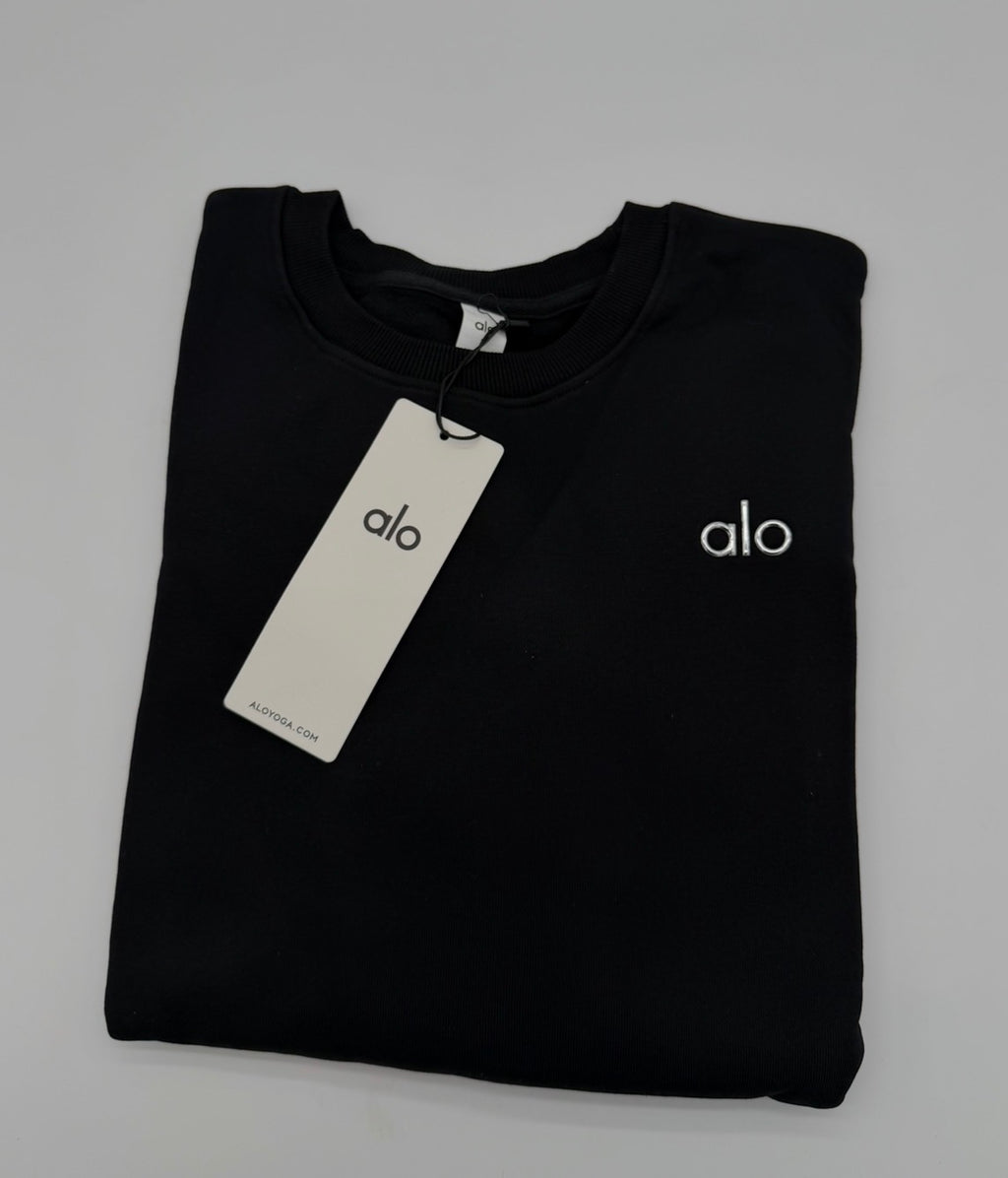 ALO Yoga Accolade Crew Neck Pullover - Black | Men's