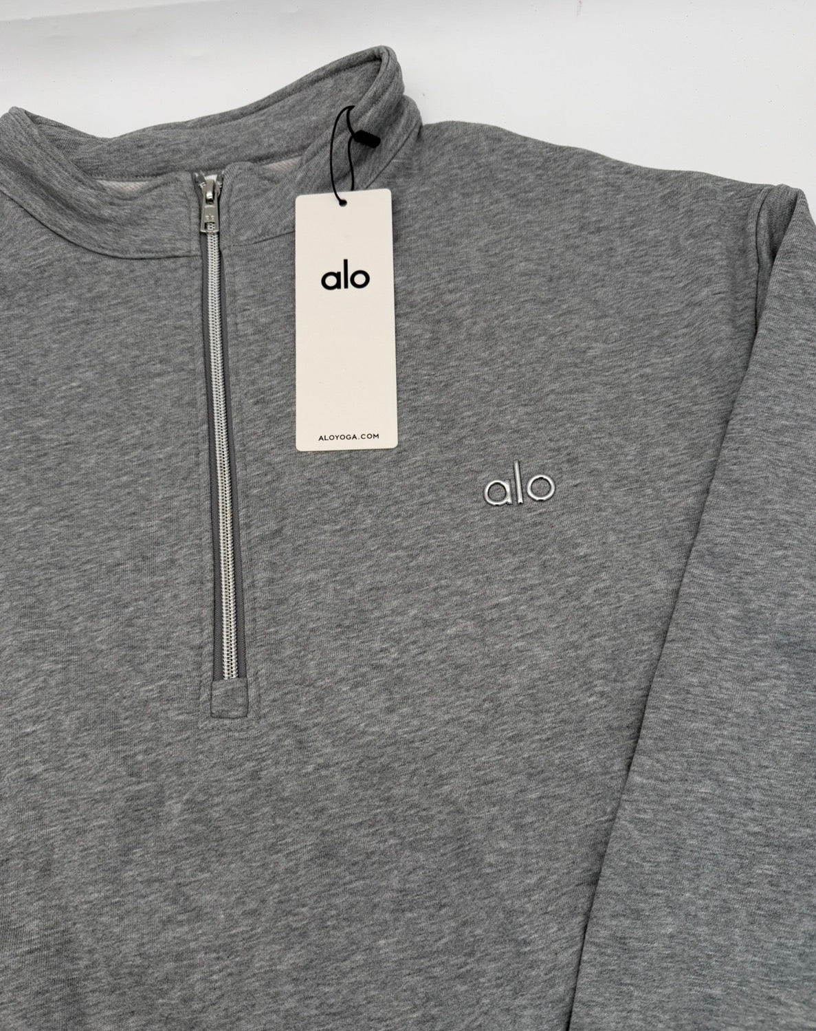 ALO Yoga Accolade 1/4 Zip Pullover - Grey | Men's