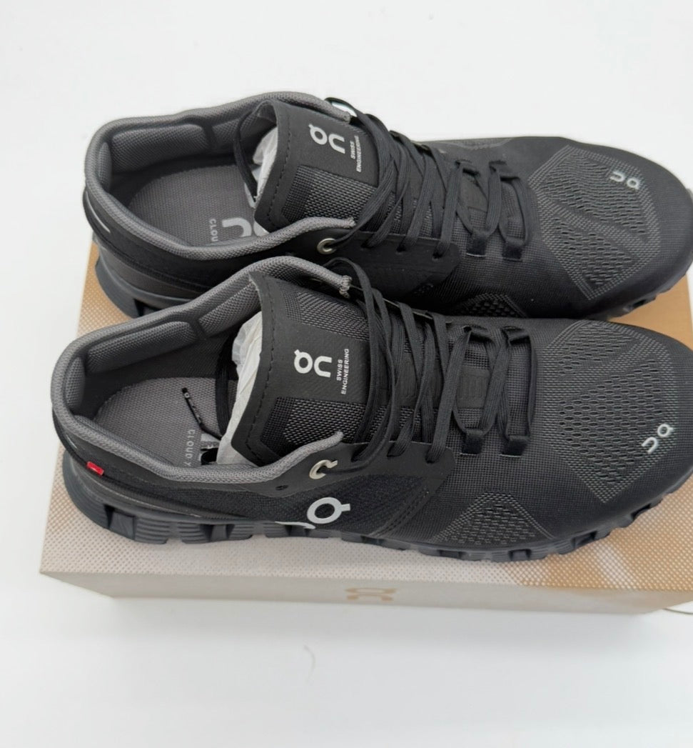 ON Cloud X Black Men's Trainers
