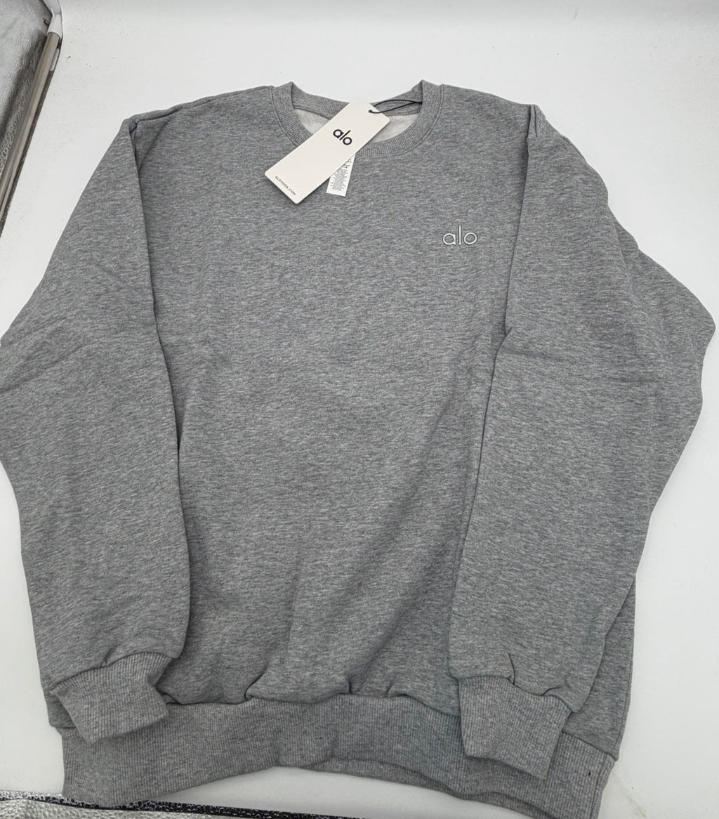 ALO Yoga Accolade Crew Neck Pullover - Grey | Men's