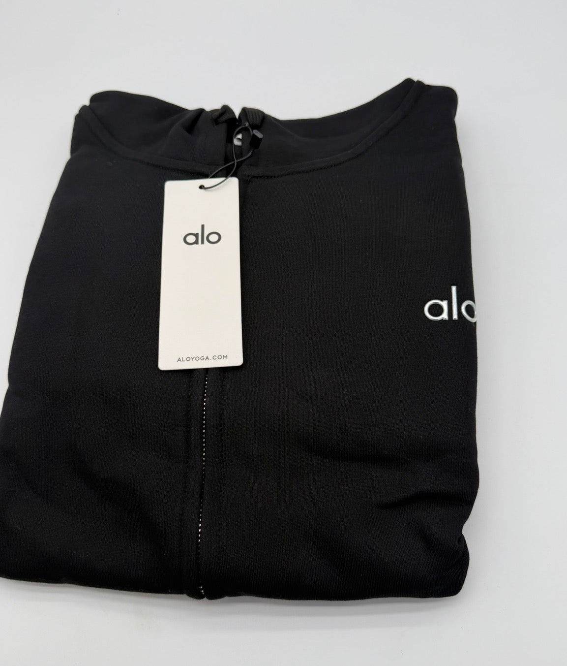 ALO Yoga Accolade Full Zip Hoodie - Black | Men's