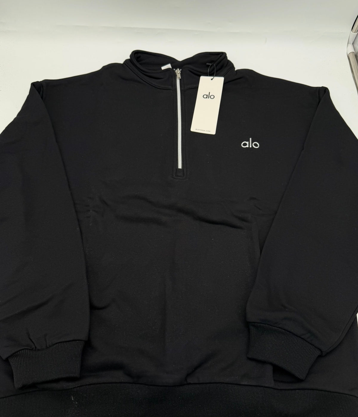 ALO Yoga Accolade 1/4 Zip Pullover - Black | Men's