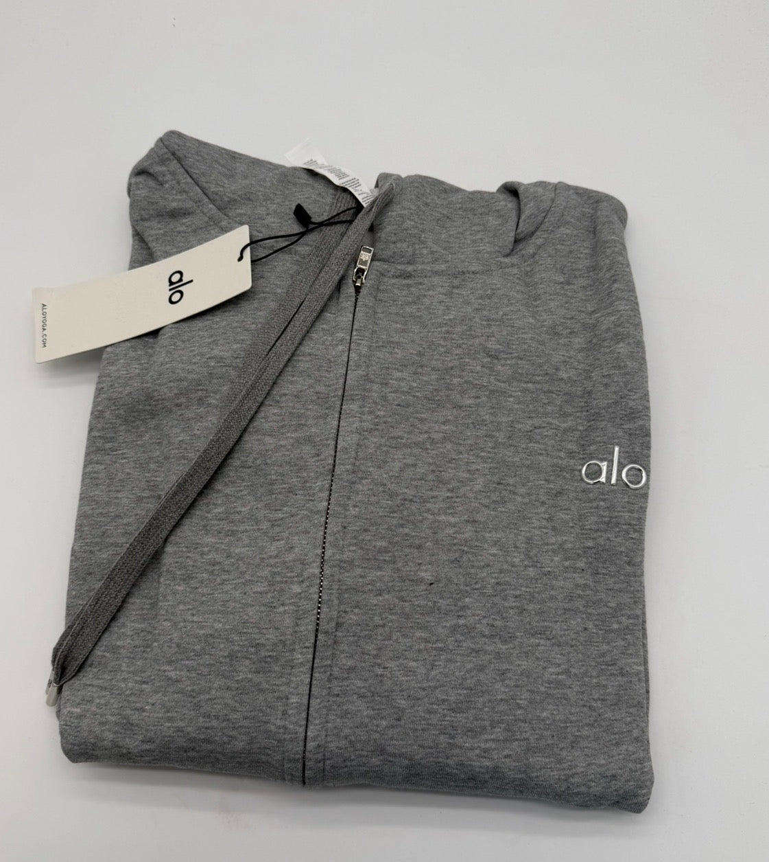 ALO Yoga Accolade Full Zip Hoodie - Grey | Men's