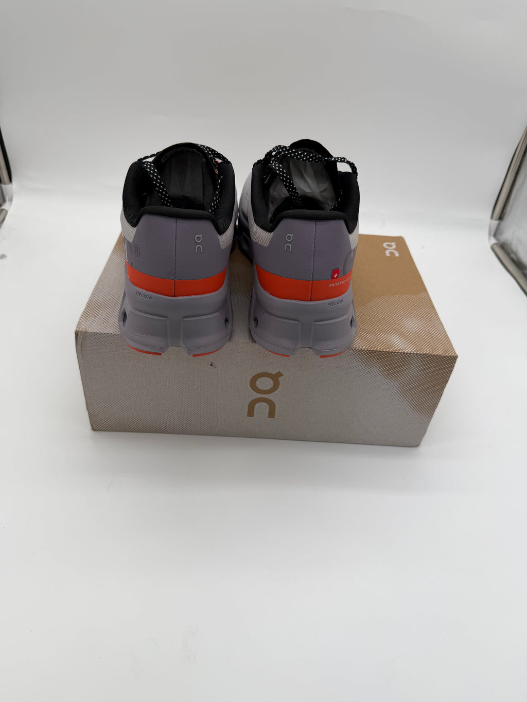 ON Cloudmonster Grey Orange Men's Trainers