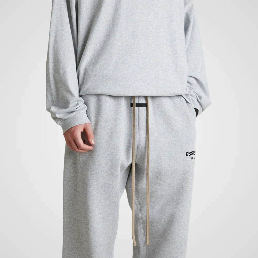 SS25 Essentials Bottoms - Light Heather