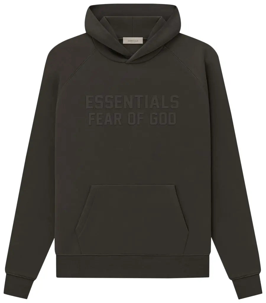 SS23 Essentials Hoodie - Off Black