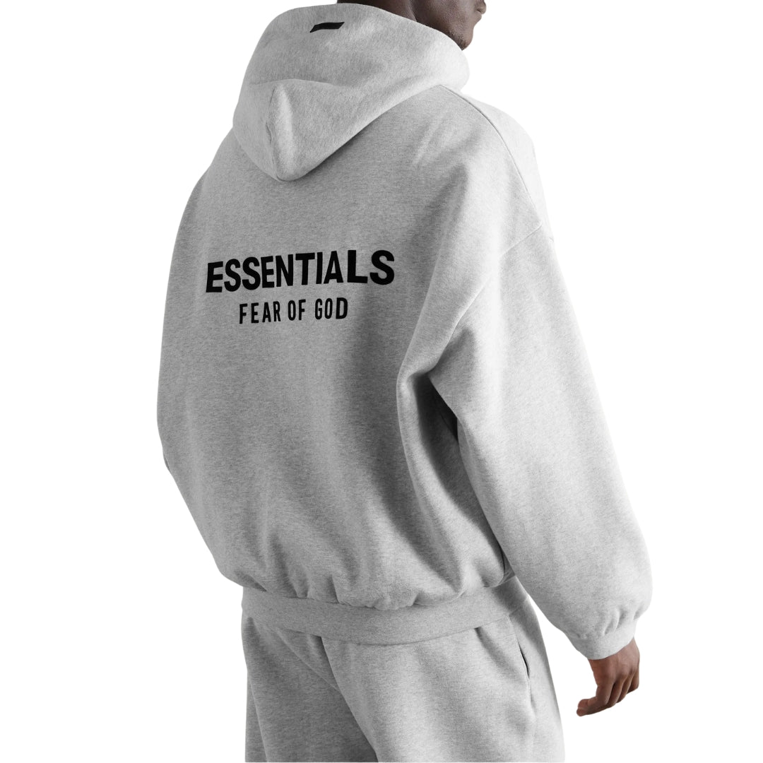 SS25 Essentials Hoodie - Light Heather