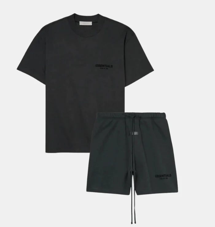 SS22 Essentials Short Set - Black / Stretch Limo